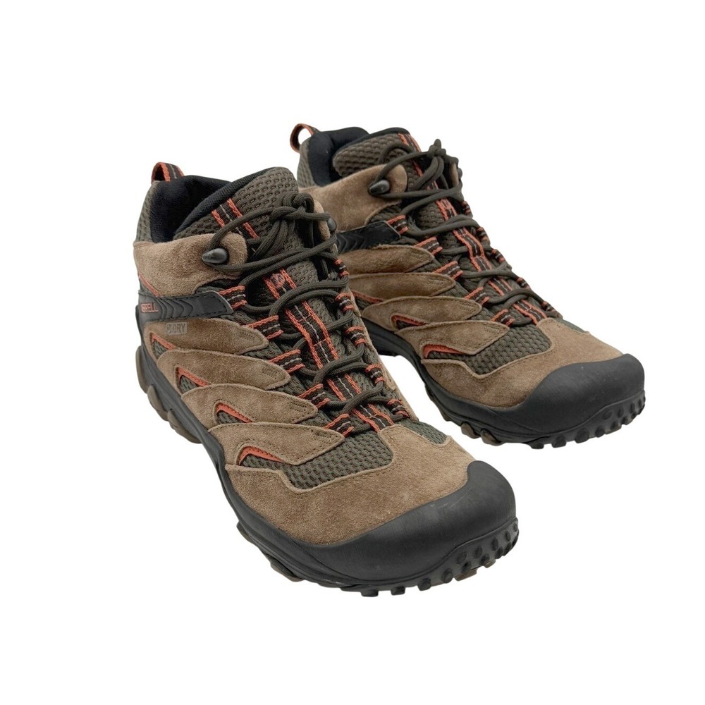 Merrell Chameleon 7 Limit Mid Waterproof Mens 10.5 Brown Vibram Hiking Boots